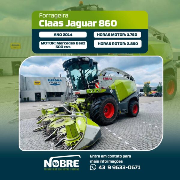 Forrageira Claas Jaguar 860-Ano 2014-Plataforma Orbis 600 SD-cod 1965