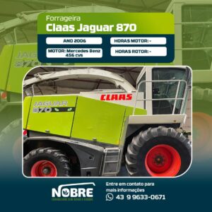 Forrageira Claas Jaguar 870-Ano 2006-Plataforma kemper 445-cod 1974