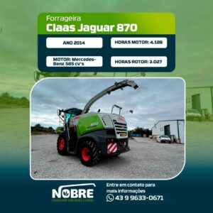 Forrageira Claas Jaguar 870-Ano 2014-cod 1983