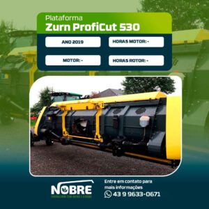 Plataforma Zurn ProfiCut 530-Ano 2019-cod 1991