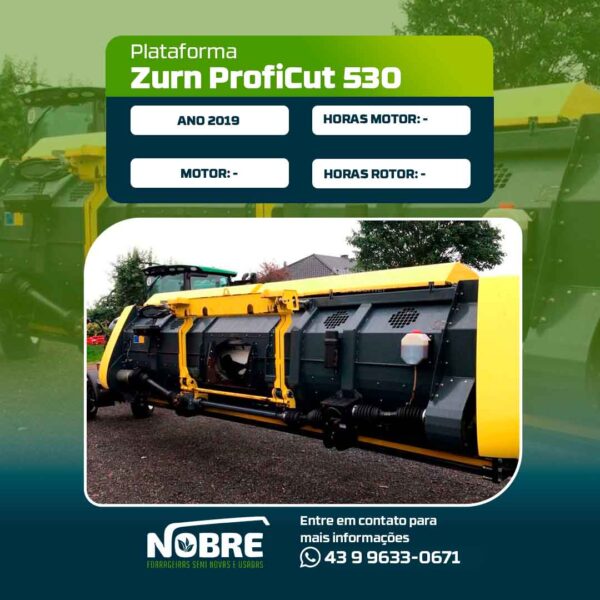 Plataforma Zurn ProfiCut 530-Ano 2019-cod 1991