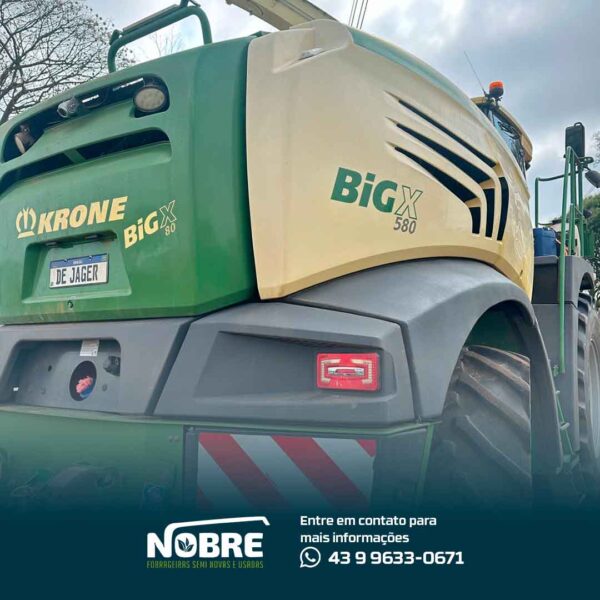Forrageira Krone Big x 580-Ano 2017-Plataforma Easy-Collect 600-2-cod 1992 - Image 2