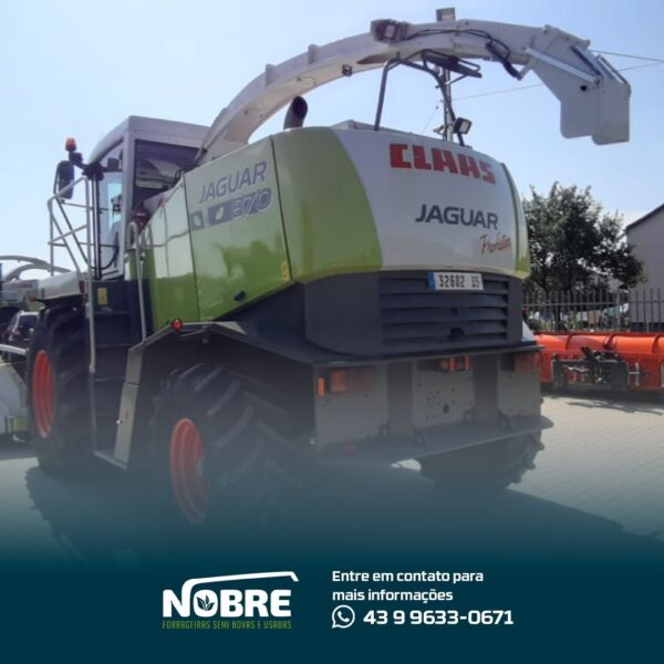Forrageira Claas Jaguar 870-Ano 2007-Plataforma Orbis 450-cod 1977 - Image 4