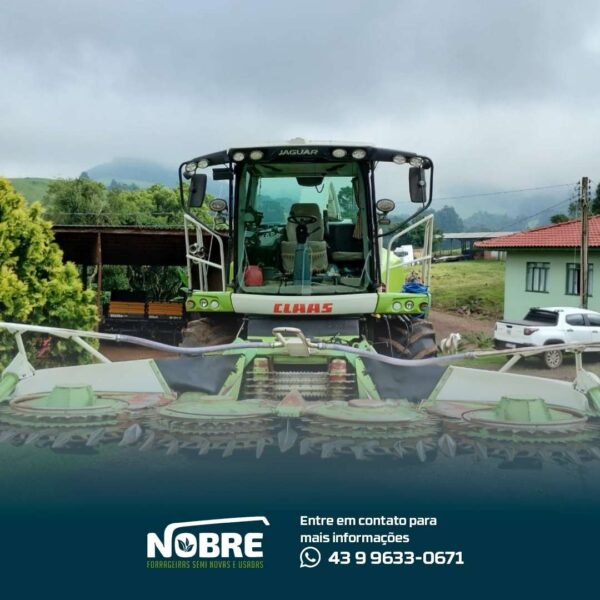 Forrageira Claas Jaguar 860-Ano 2017-plataforma Orbis 600-cod 1949 - Image 2