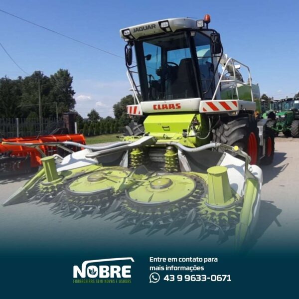 Forrageira Claas Jaguar 870-Ano 2007-Plataforma Orbis 450-cod 1977 - Image 5