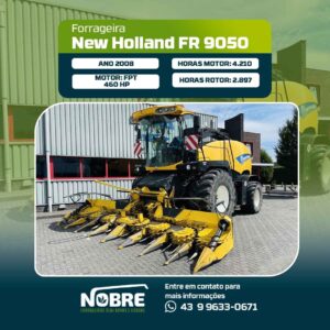 Forrageira New Holland FR 9050-ano 2008-plataforma Kemper Champion 360-cod 1954