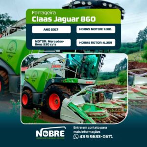 Forrageira Claas Jaguar 860-Ano 2017-plataforma Orbis 600-cod 1949