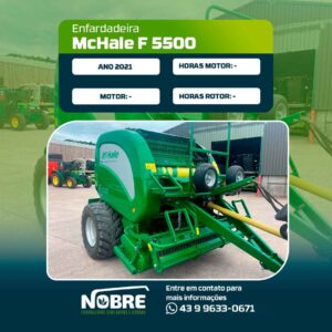 Enfardadeira McHale F 5500-Ano 2021-cod 1973