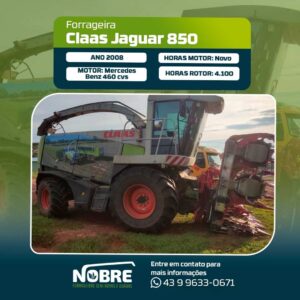 Forrageira Claas Jaguar 850-Ano 2008-Plataforma Kemper 360 Plus-cod 1550