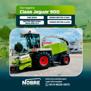Forrageira Claas Jaguar 900-Ano 2003-Plataforma kemper 360 champion-cod 2005