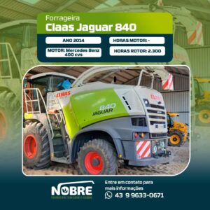 Forrageira Claas Jaguar 840-Ano 2014-Plataforma Claas Orbis 450-cod 2012